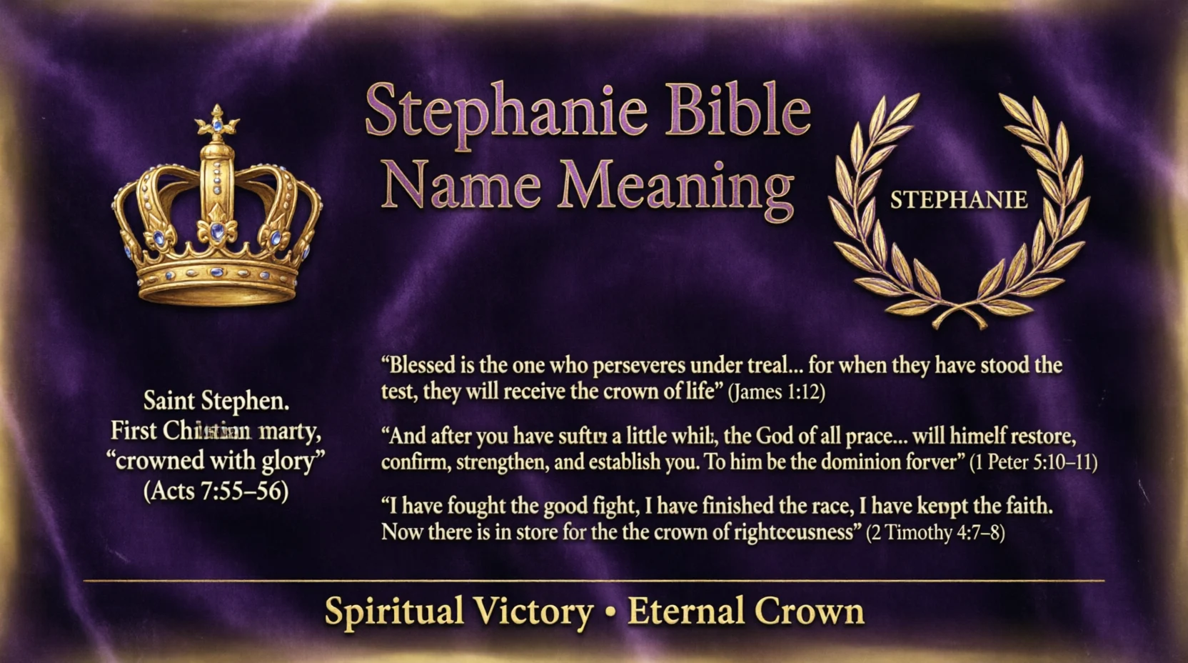 Stephanie Meaning in Bible The Powerful 2026