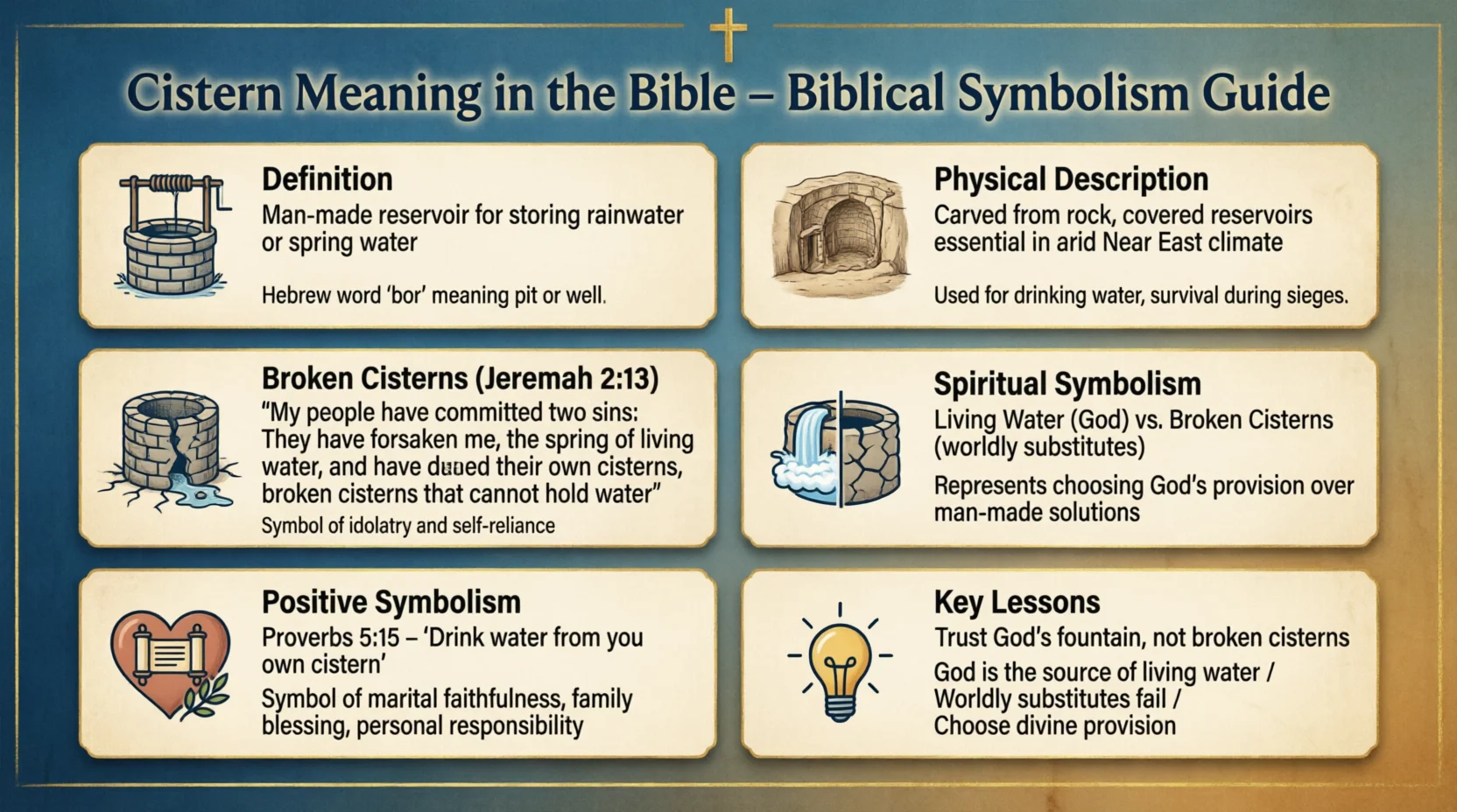 Cistern Meaning in the Bible 2026