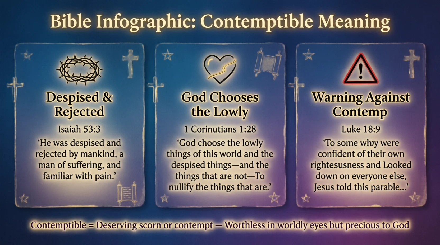 Contemptible Meaning in the Bible 2026